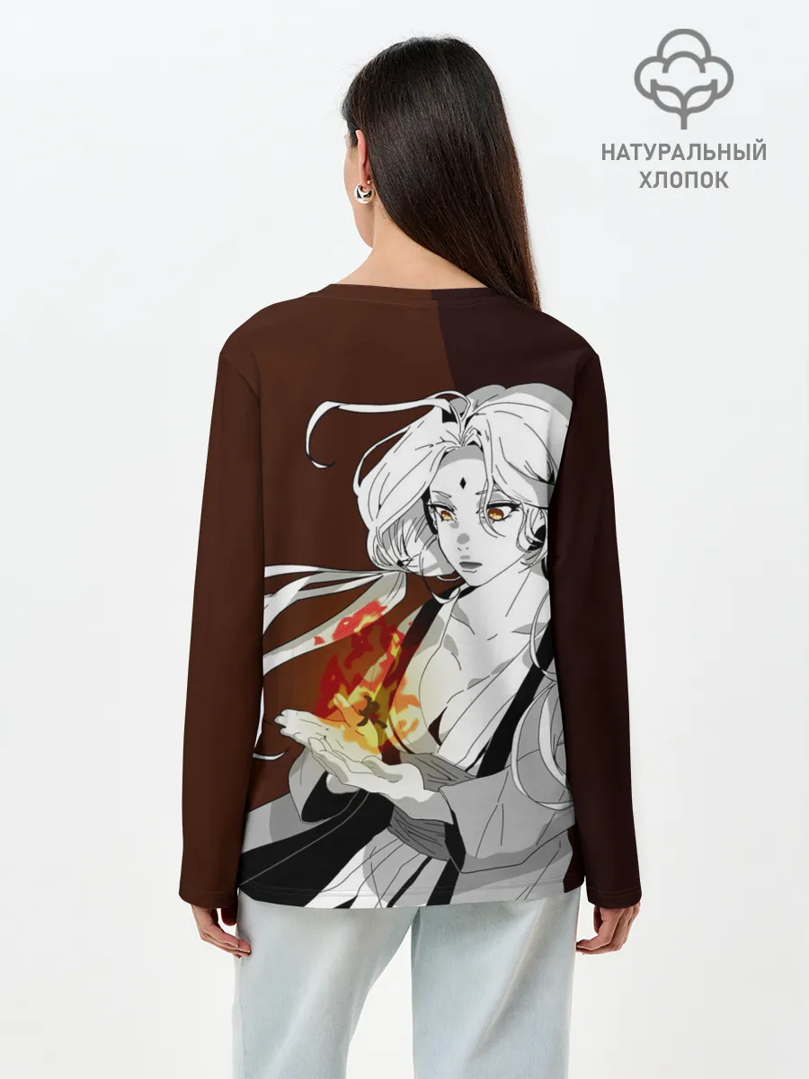 Лонгслив женский. Хлопок / Цунаде