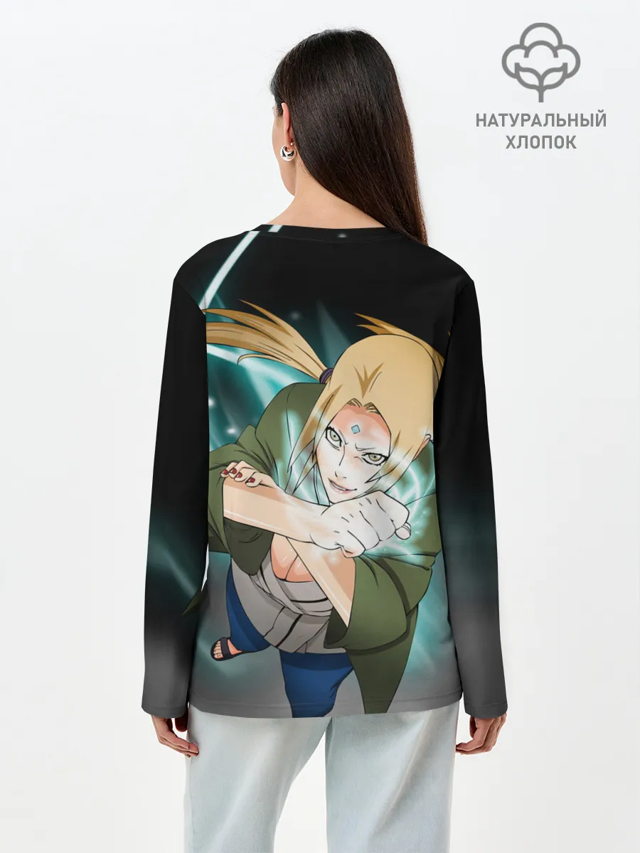 Лонгслив женский. Хлопок / Цунаде