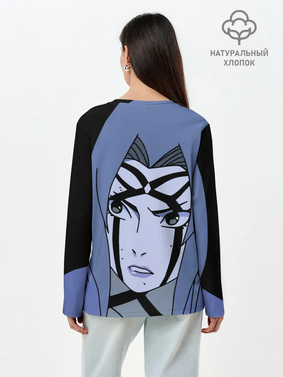 Лонгслив женский. Хлопок / Цунаде