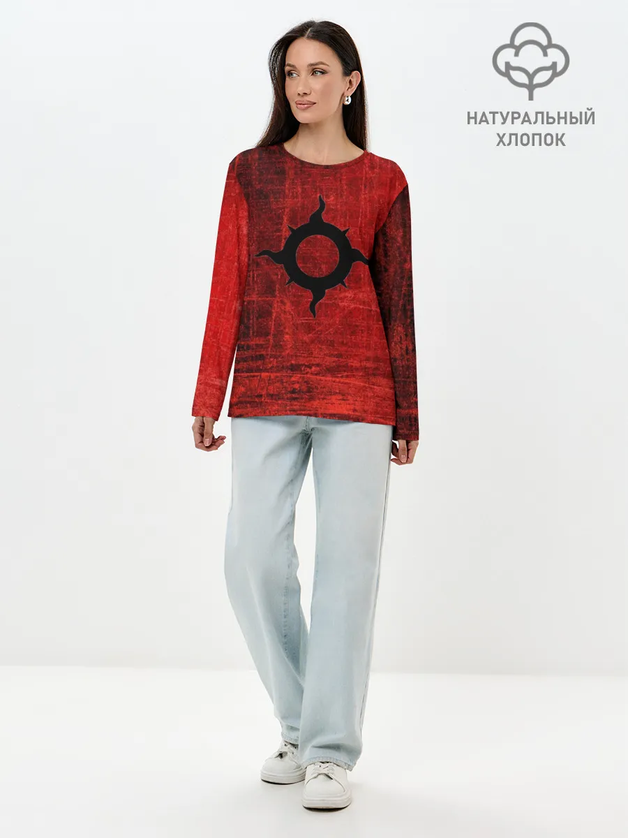 Лонгслив женский. Хлопок / Thousand sons