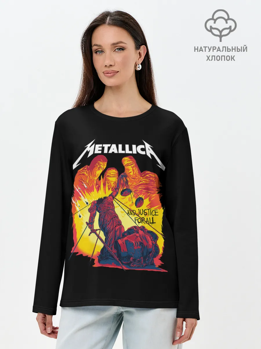 Лонгслив женский. Хлопок / Justice for all