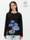 Лонгслив женский. Хлопок / Море внутри
