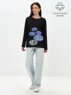 Лонгслив женский. Хлопок / Море внутри