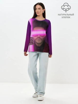 Лонгслив женский. Хлопок / The Weeknd - Blinding Lights