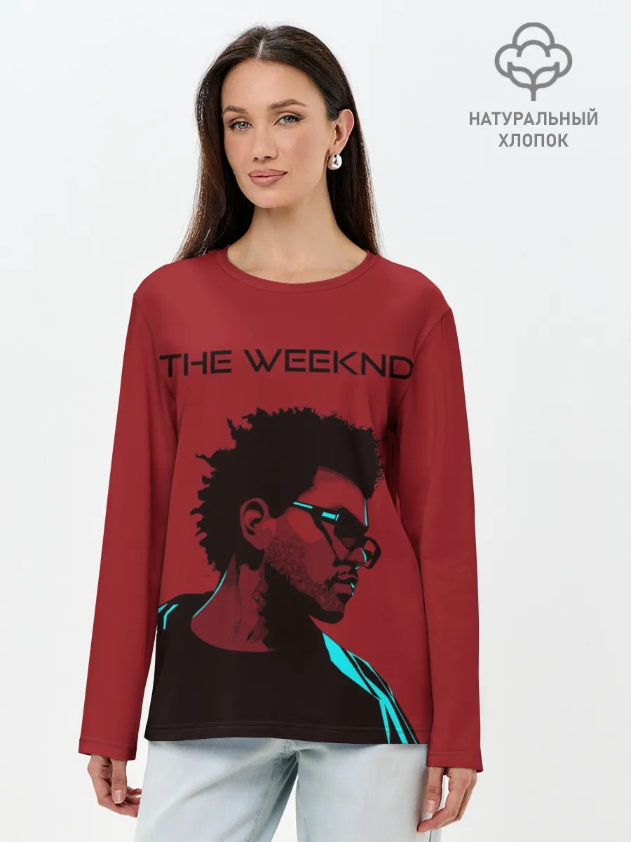 Лонгслив женский. Хлопок / the weeknd