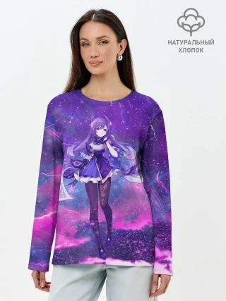 Лонгслив женский. Хлопок / Genshin Impact Кэ Цин