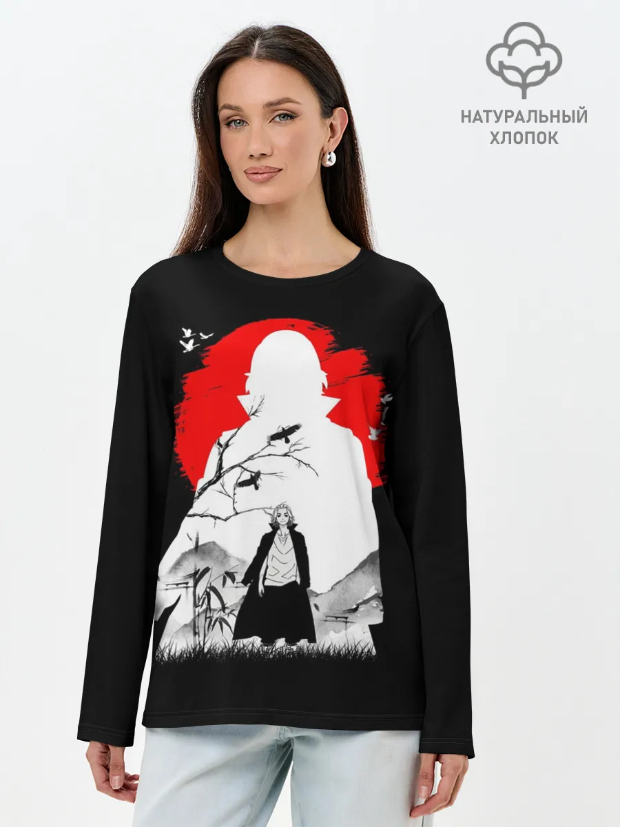 Лонгслив женский. Хлопок / MIkki токийские мстители микки
