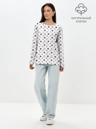 Лонгслив женский. Хлопок / Taekwondo