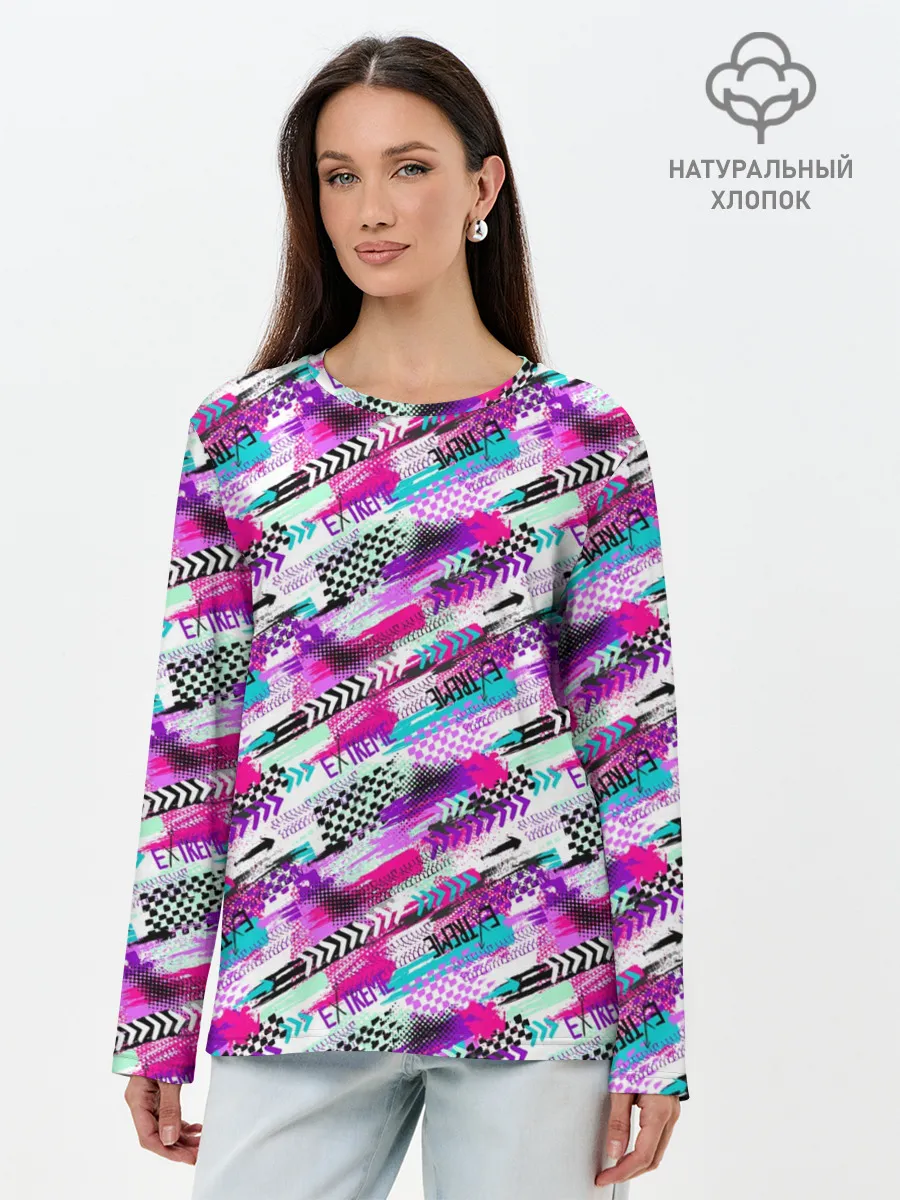 Лонгслив женский. Хлопок / EXTREME