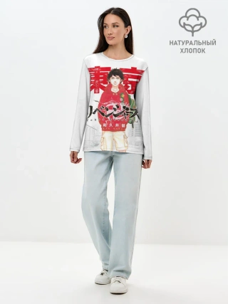 Лонгслив женский. Хлопок / ТОКИЙСКИЕ МСТИТЕЛИ 1