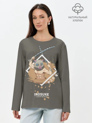 Лонгслив женский. Хлопок / Нашибира