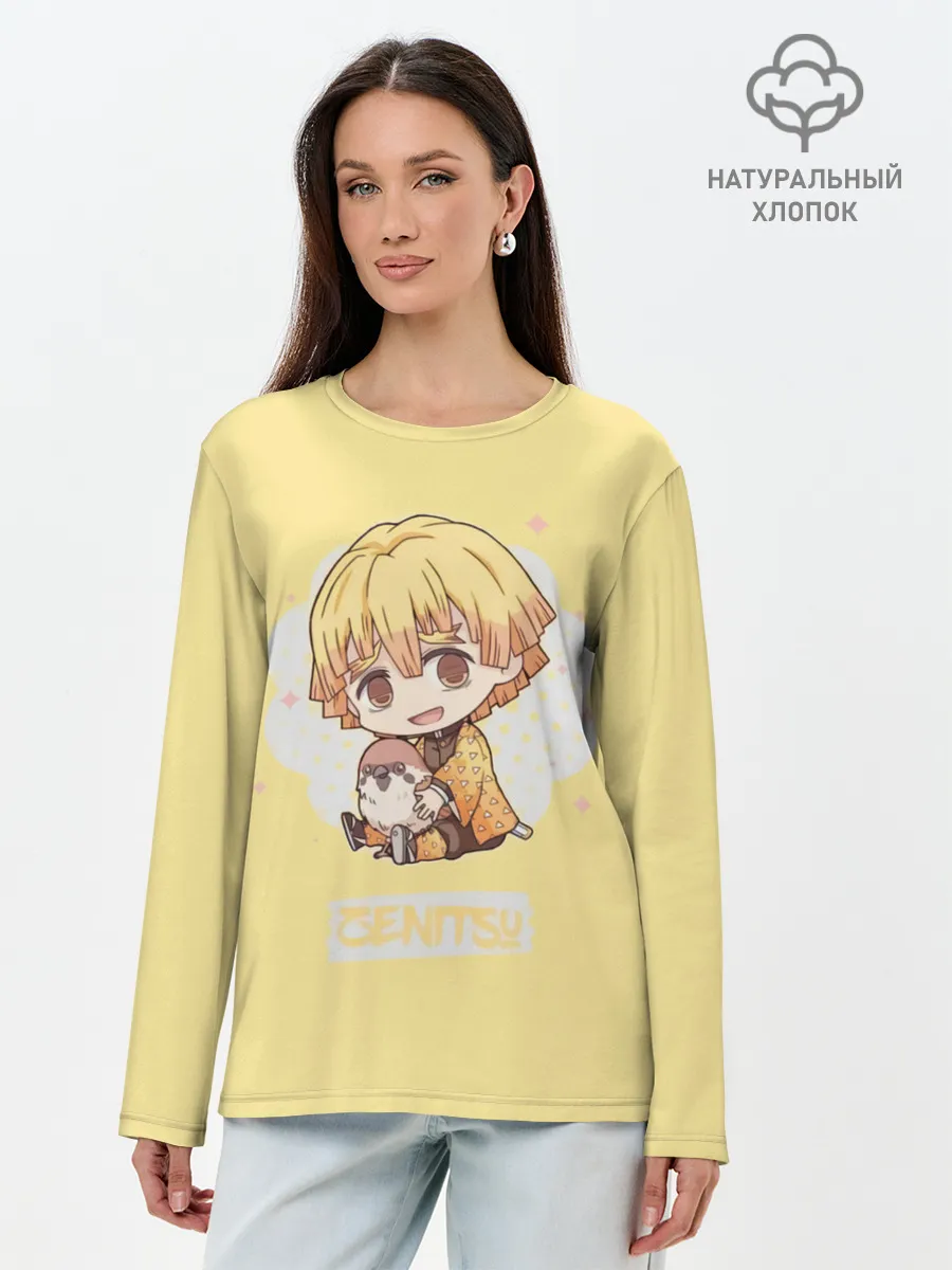 Лонгслив женский. Хлопок / Зэнитцу