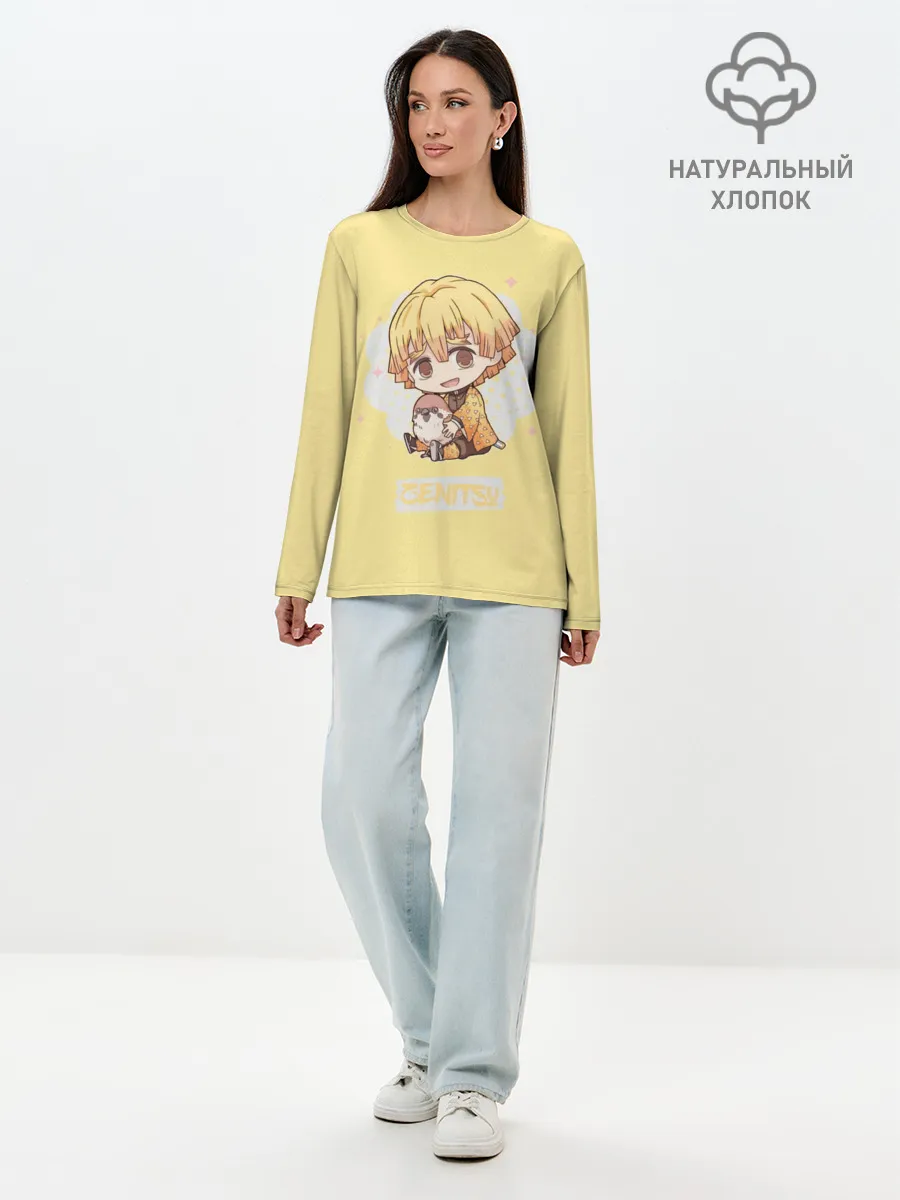 Лонгслив женский. Хлопок / Зэнитцу