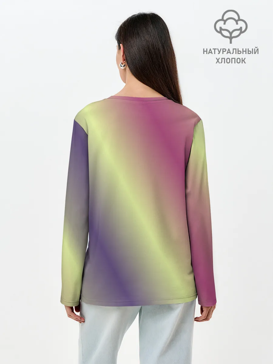 Лонгслив женский. Хлопок / Настроение