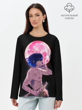 Лонгслив женский. Хлопок / Иноске