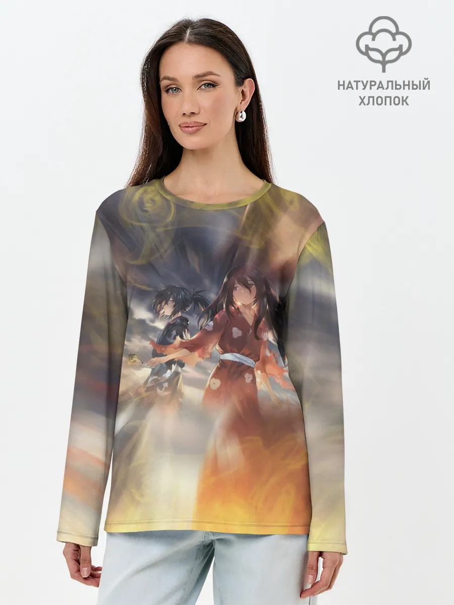 Лонгслив женский. Хлопок / МИА С ХЯККИМАРУ | ДОРОРО