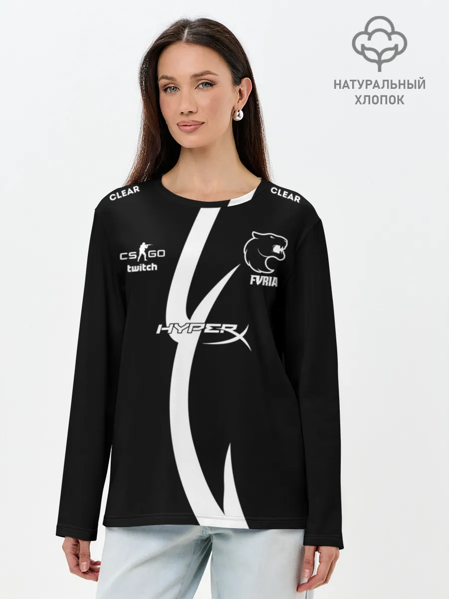 Лонгслив женский. Хлопок / Форма FURIA | Форма СS:GO