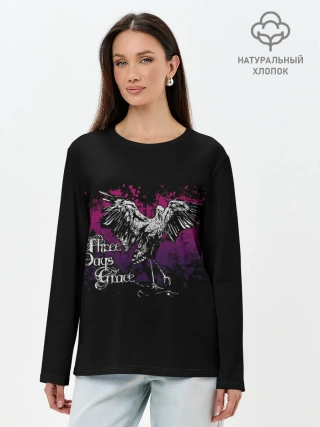 Лонгслив женский. Хлопок / Three Days Grace