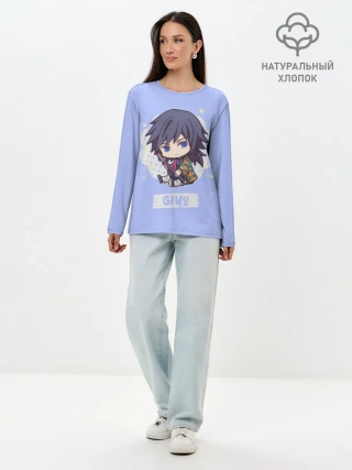 Лонгслив женский. Хлопок / Гию