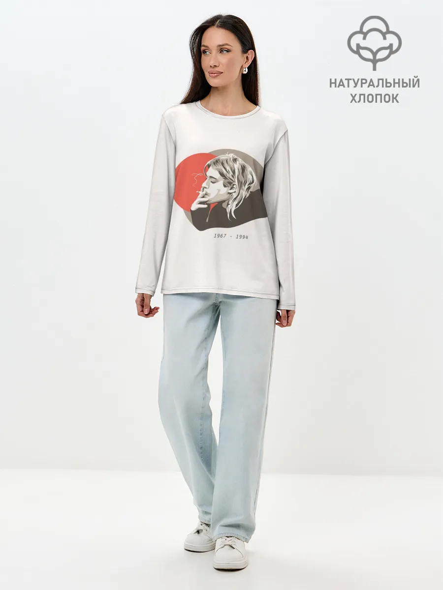 Лонгслив женский. Хлопок / Арт Курт