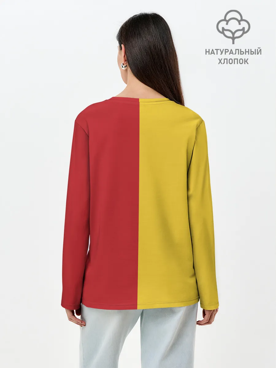 Лонгслив женский. Хлопок / Удар Луффи | One Piece