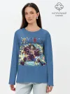 Лонгслив женский. Хлопок / Атака Луффи взрыв | One Piece