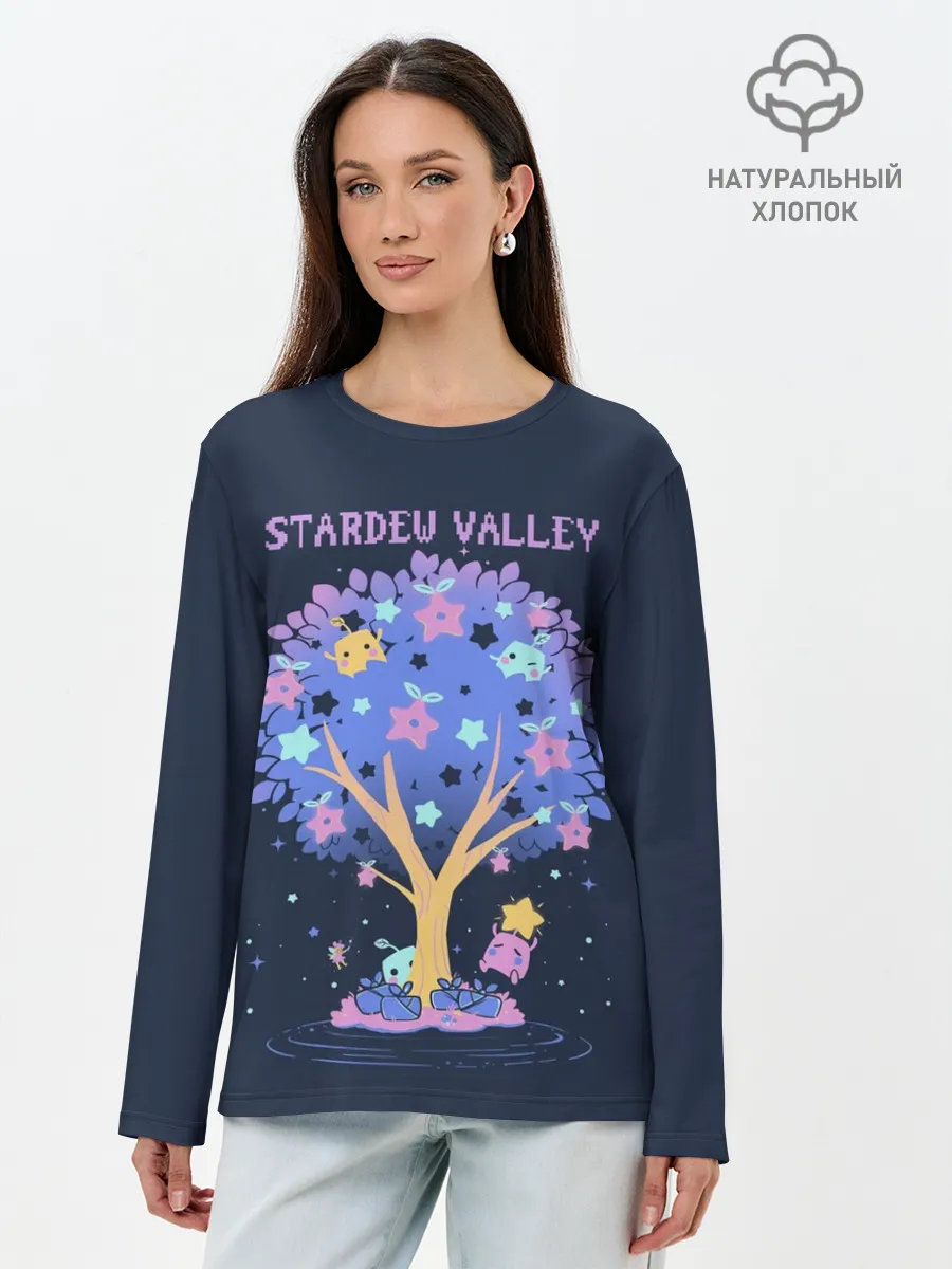 Лонгслив женский. Хлопок / Tree SV