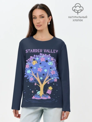 Лонгслив женский. Хлопок / Tree SV