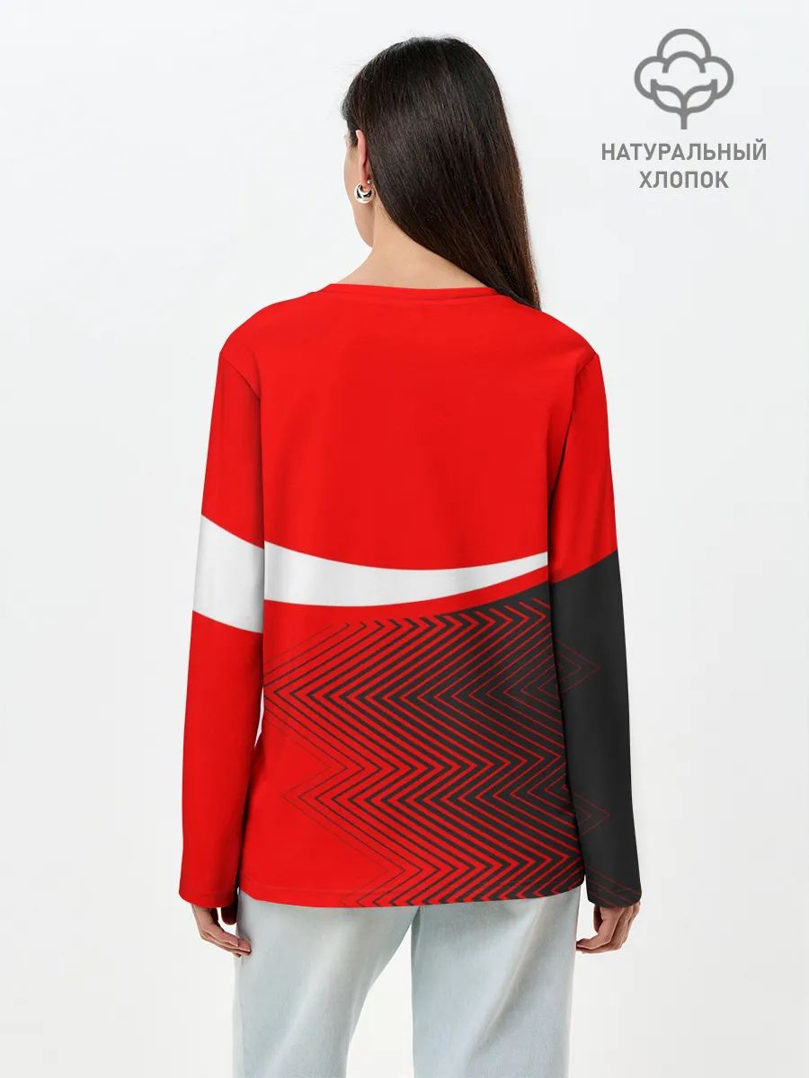 Лонгслив женский. Хлопок / DUCATI / ДУКАТИ / MOTOSPORT