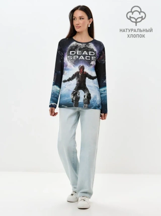 Лонгслив женский. Хлопок / Айзек в мертвом космосе
