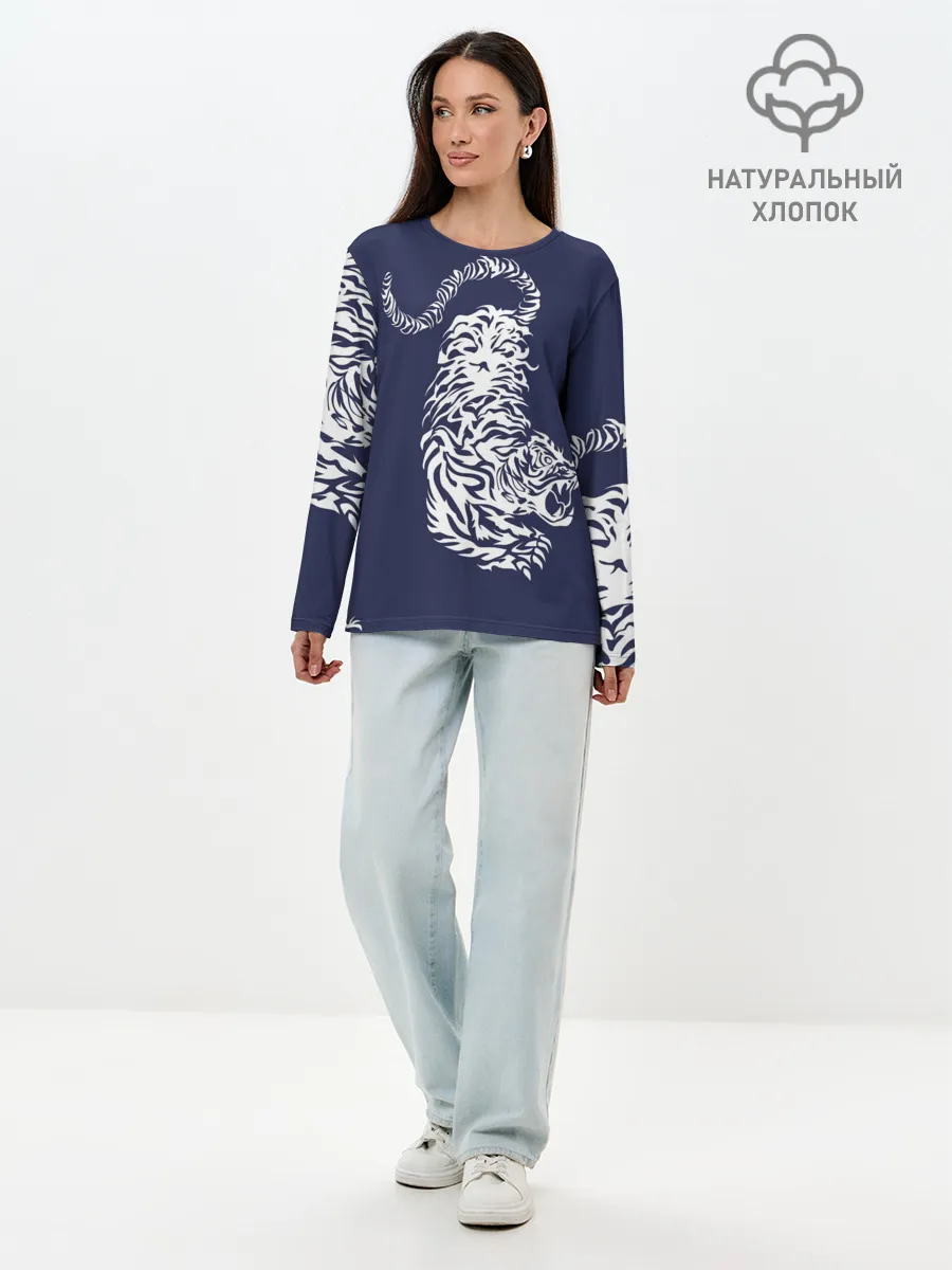 Лонгслив женский. Хлопок / ХАНЕМИЯ КАЗУТОРА | HANEMIYA