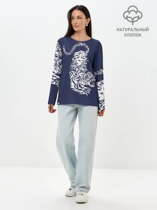 Лонгслив женский. Хлопок / ХАНЕМИЯ КАЗУТОРА | HANEMIYA