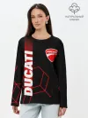 Лонгслив женский. Хлопок / DUCATI / ДУКАТИ / MOTOSPORT