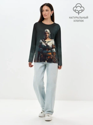Лонгслив женский. Хлопок / THE WITCHER CIRI
