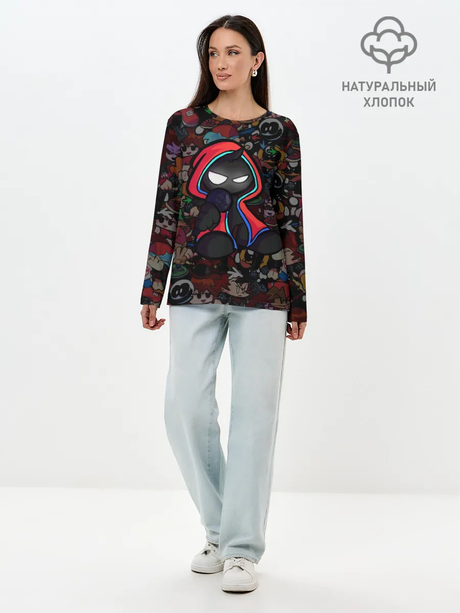 Лонгслив женский. Хлопок / Friday Night Funkin