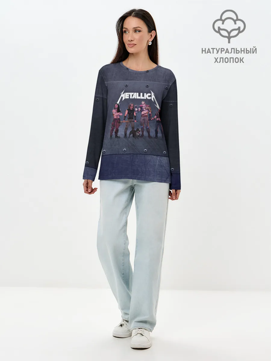 Лонгслив женский. Хлопок / METALLICA | ГРУППА МЕТАЛЛИКА