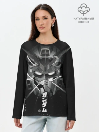 Лонгслив женский. Хлопок / GUNDAM