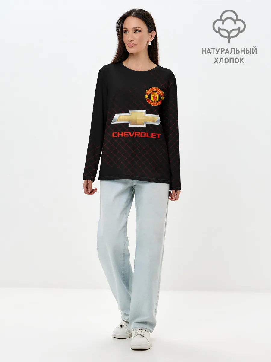 Лонгслив женский. Хлопок / Манчестер сила