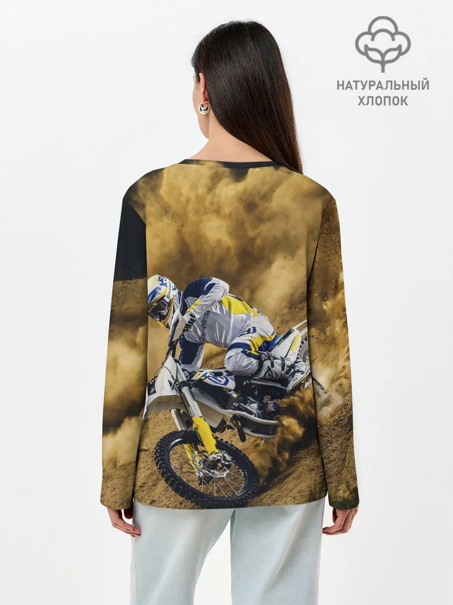 Лонгслив женский. Хлопок / HUSQVARNA / ХУСКВАРНА / SPORT