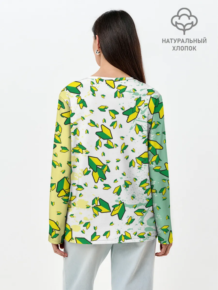 Лонгслив женский. Хлопок / JDM | ПАТТЕРН | ЯПОНОВОД