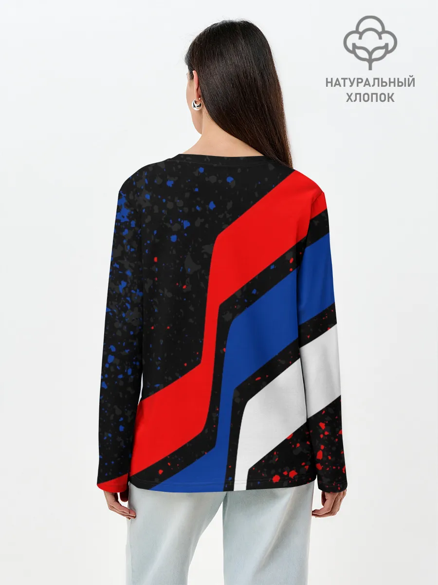 Лонгслив женский. Хлопок / SUZUKI / СУЗУКИ / RACING