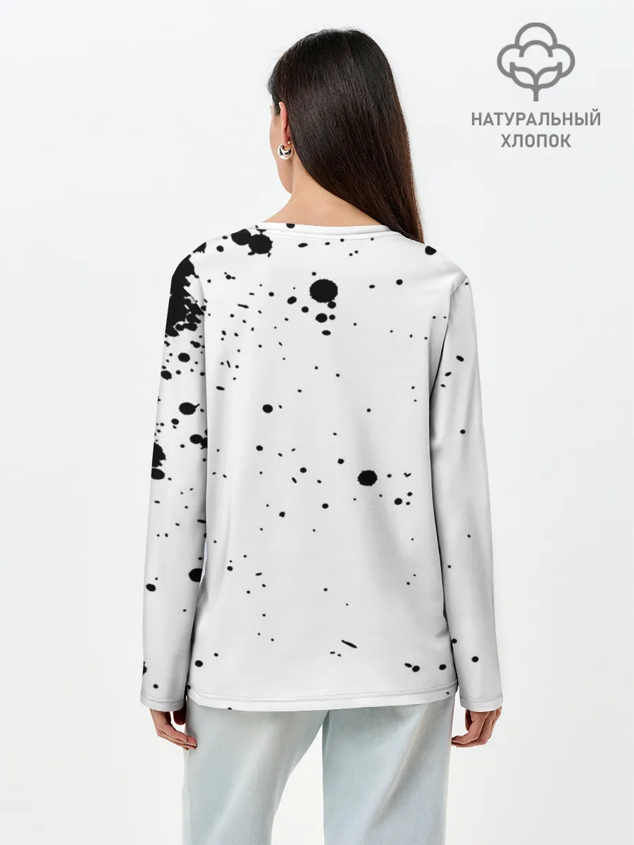 Лонгслив женский. Хлопок / Ророноа Зоро пират Соломенной Шляпы