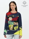 Лонгслив женский. Хлопок / Луффи, Зоро и Санджи One Piece