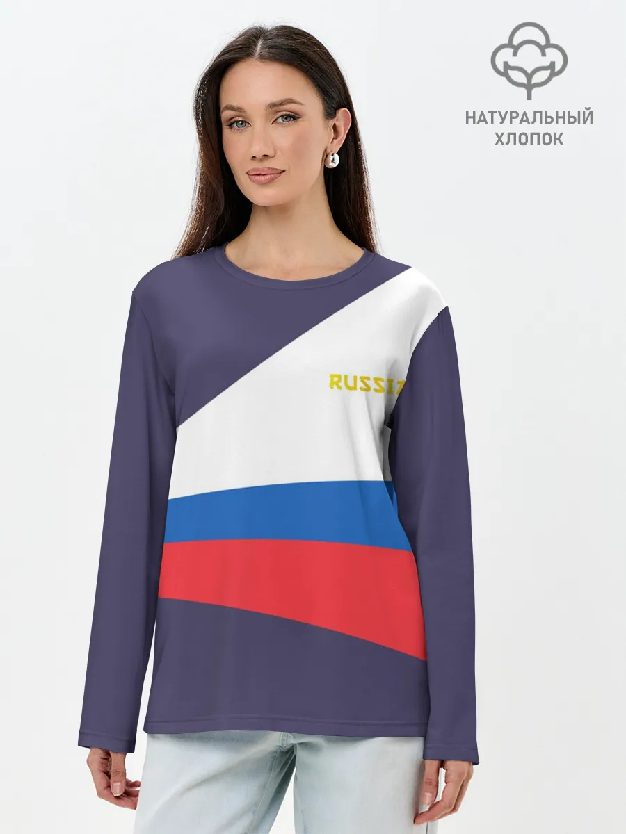 Лонгслив женский. Хлопок / Токио 2021 Форма России