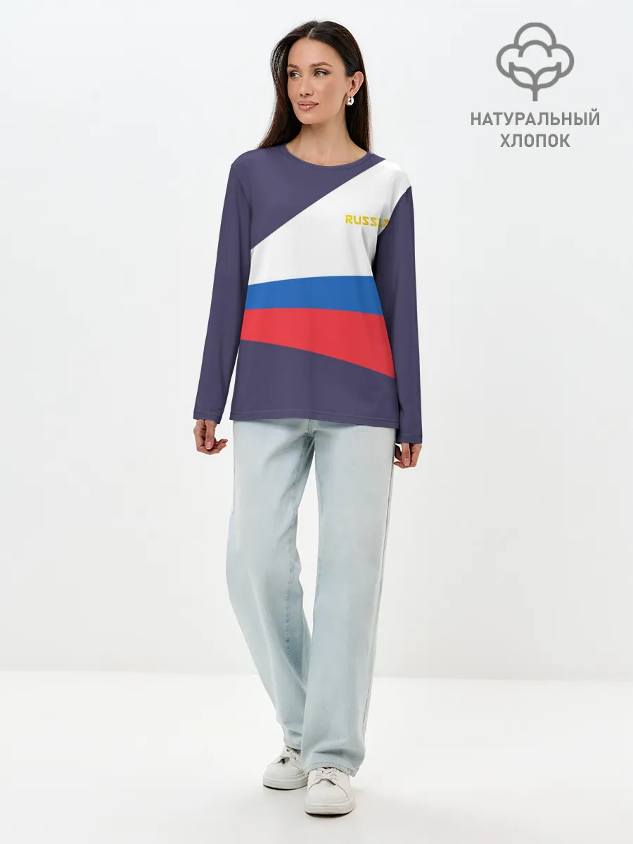 Лонгслив женский. Хлопок / Токио 2021 Форма России
