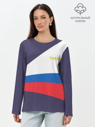 Лонгслив женский. Хлопок / Токио 2021 Форма России