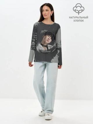 Лонгслив женский. Хлопок / BTS | БТС