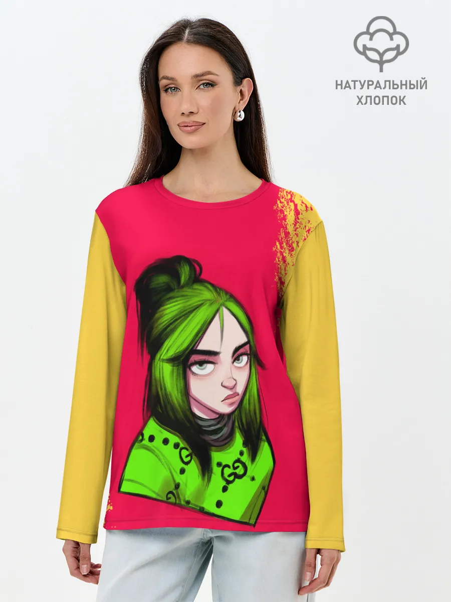 Лонгслив женский. Хлопок / BILLIE EILISH | БИЛЛИ АЙЛИШ
