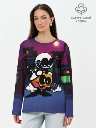 Лонгслив женский. Хлопок / FNF Скид и Памп