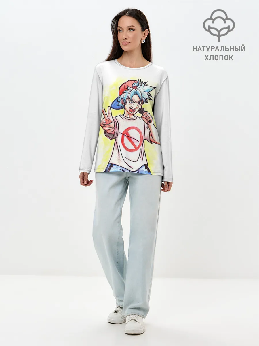 Лонгслив женский. Хлопок / Friday Night Funkin Boyfriend